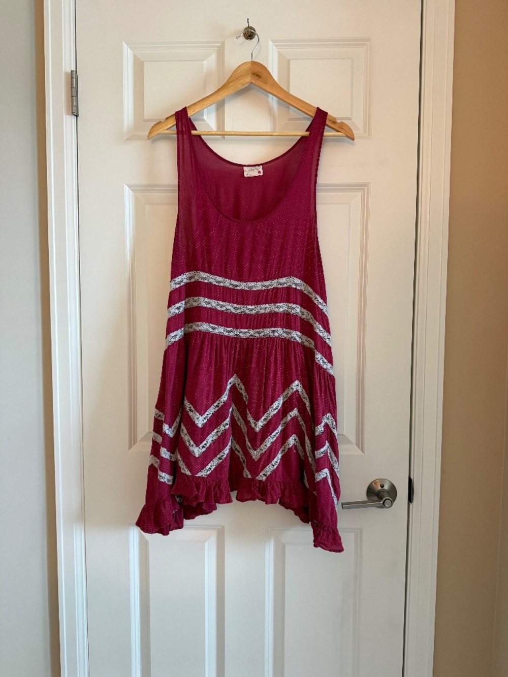 Free People Voile and Lace Trapeze Slip.